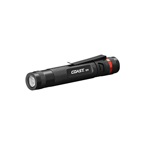 COAST G19 Inspection Beam LED Penlight with Adjustable Pocket Clip and Consistent Edge-To-Edge Brightness,