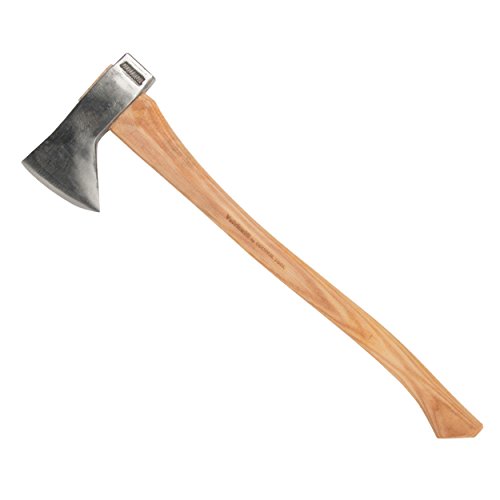 Council Tool 2.0 Lb Hudson Bay Camp Axe, 24 Inch Curved Handle with Leather Sheath