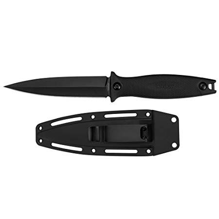 Kershaw Secret Agent (4007); Concealable Boot Knife with Strong Single Edge 4.4 Inch 8Cr13MoV Steel Blade; Arrives with Dual Carry Molded Sheath and Stealthy Non-Reflective Black Oxide Finish, 3 OZ. Kershaw Secret Agent (4007); Concealable Boot Knife with Strong Single Edge 4.4 Inch 8Cr13MoV Steel Blade; Arrives with Dual Carry Molded Sheath and Stealthy Non-Reflective Black Oxide Finish, 3 OZ.
