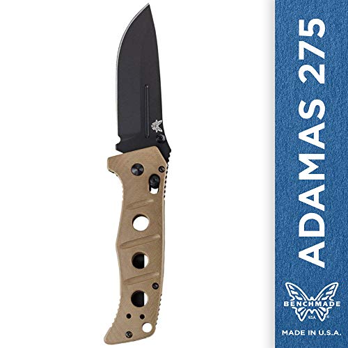 Benchmade - Adamas 275 Knife, Plain Drop-Point, Sand Handle Benchmade - Adamas 275 Knife, Plain Drop-Point, Sand Handle