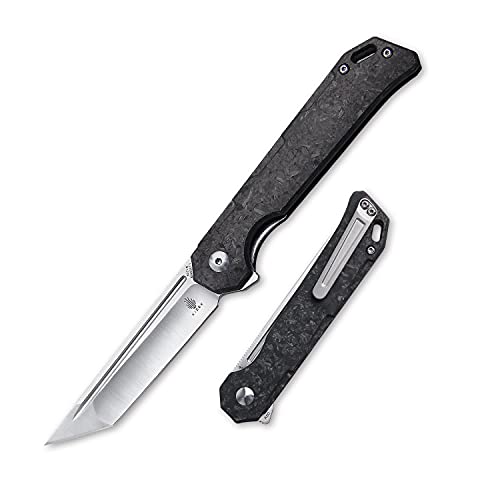 Kizer Begleiter Pocket Folding Knife, Tanto Blade with Carbon Fiber Handle - Ki4458T3 Kizer Begleiter Pocket Folding Knife, Tanto Blade with Carbon Fiber Handle - Ki4458T3