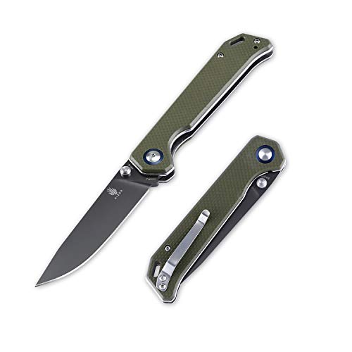 Kizer Cutlery Begleiter Folding Pocket Knife Liner Lock Green G10 Handles Knife, Begleiter V4458A2 Kizer Cutlery Begleiter Folding Pocket Knife Liner Lock Green G10 Handles Knife, Begleiter V4458A2