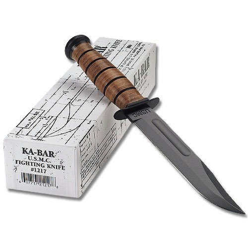 KA-BAR Full Size US Marine Corps Fighting Knife, Straight KA-BAR Full Size US Marine Corps Fighting Knife, Straight