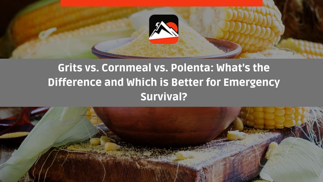 Crude corn grits, rustic style