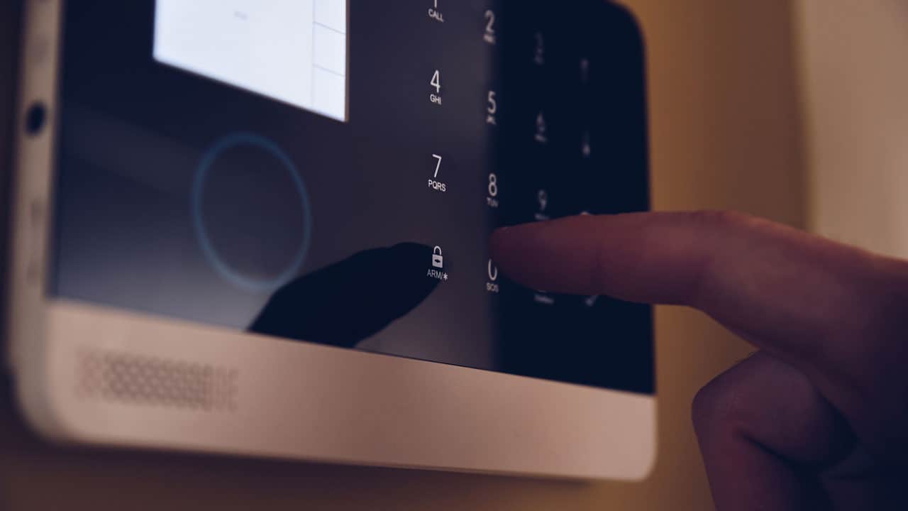 Activating a home alarm system